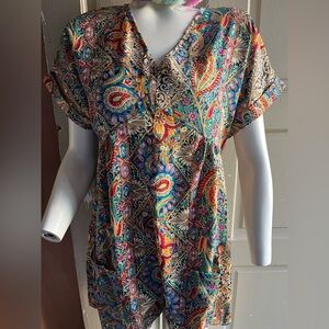 Colorful Paisley Women's Top